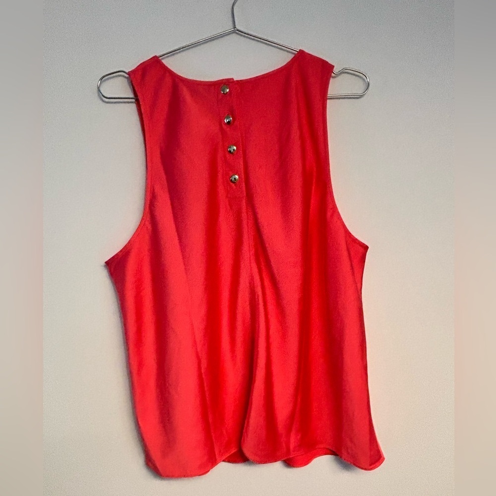 NWOT J Crew Coral Pink Silky Tank Top XXL - Picture 3 of 6